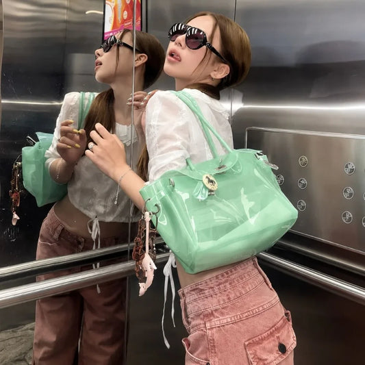 Transparent PVC Jelly Tote
